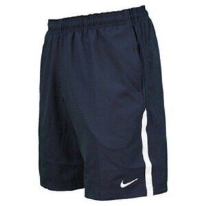 NWT NIKE MENS TENNIS DRI-FIT SHORTS NAVY BLUE / WHITE (FEDERER) XL